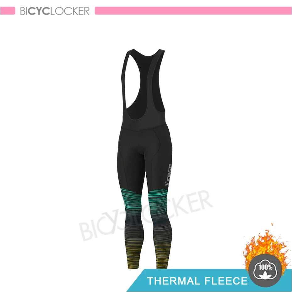 Bib Pants Женская зимняя новая велосипедная одежда, комплект Джерси для велоспорта, Теплая Флисовая одежда Aleing, женская форма для шоссейного велосипеда, костюмы, одежда для верховой езды - Цвет: Bib Pants