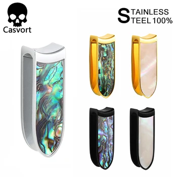 

Casvort 2PCS new reversible ear plug tunnel body jewelry piercing ear gauges expander pair selling