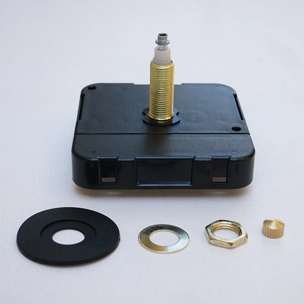 2 Pieces HR1688-28 Silent Mechanism Quartz Wall Clock Movement Repair Kit Long Hand with 28mm Shaft, Jump Second Movement