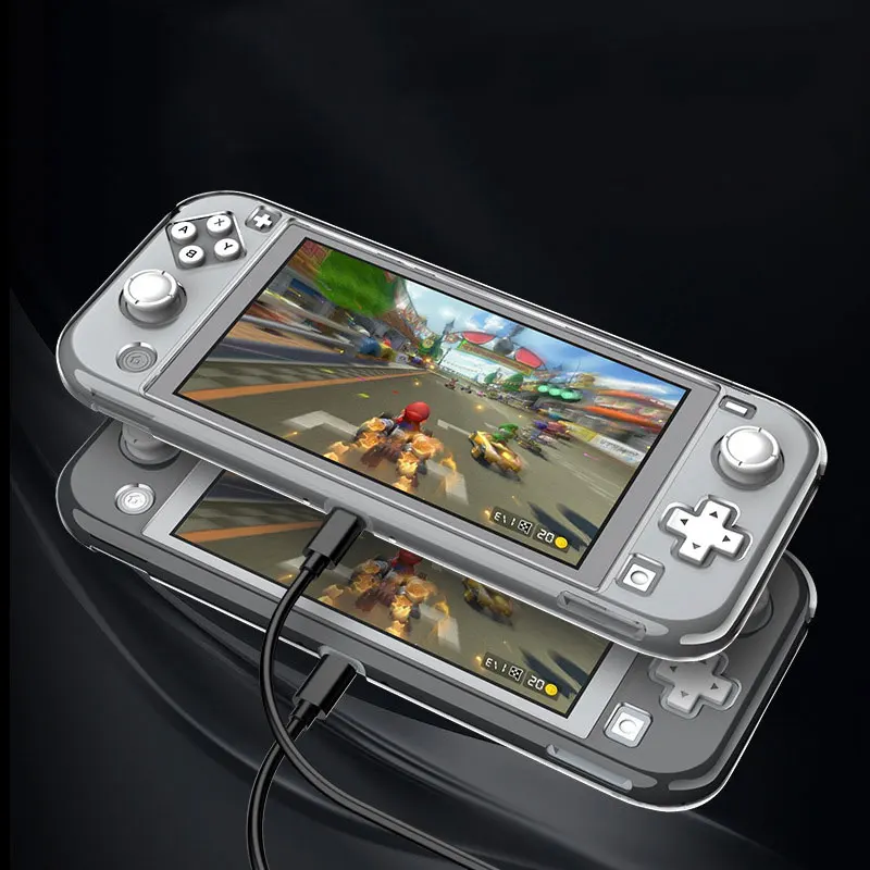 Чехол для nintendo Switch lite Прозрачный чехол switch mini NS жесткий Кристальный экрана мягкая