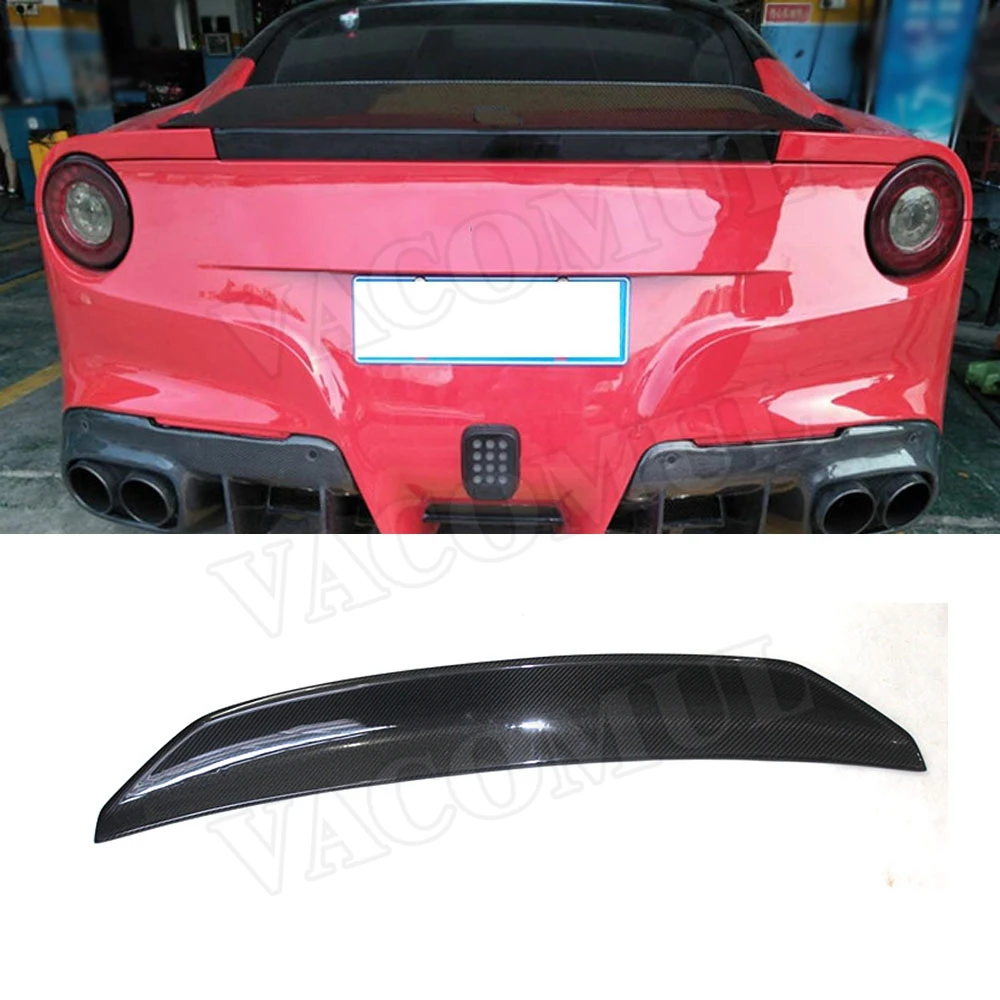 Углеродное волокно/FRP задний спойлер Boot Duck Wings чехол для Ferrari F12 Berlinetta 2013-2016 автомобильный Стайлинг