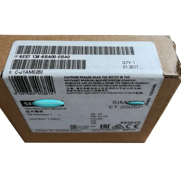 Новая оригинальная упаковка гарантия 1 год 6ES7138-6BA00-0BA0 6ES71386BA000BA0 {No.24arehouse spot} сразу