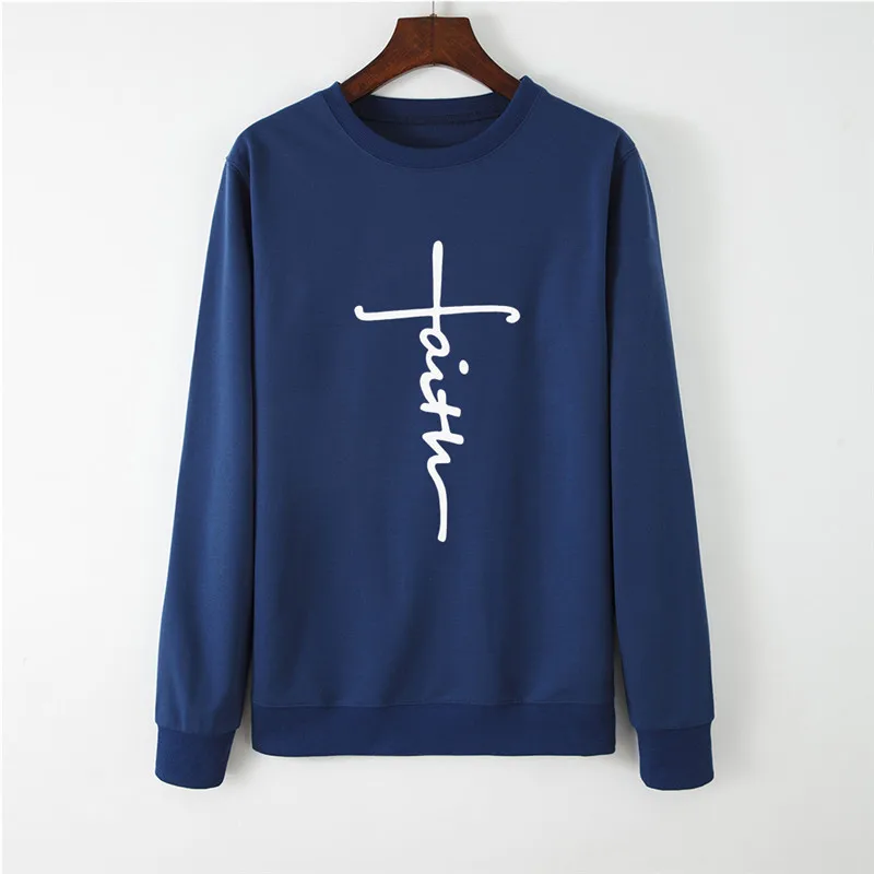 

Fashion BLESSED Print Women Hoodie Long Sleeve Pullover Sweatshirt Spring O-NECK Women Clothes Harajuku Hoodies Women Casual Top