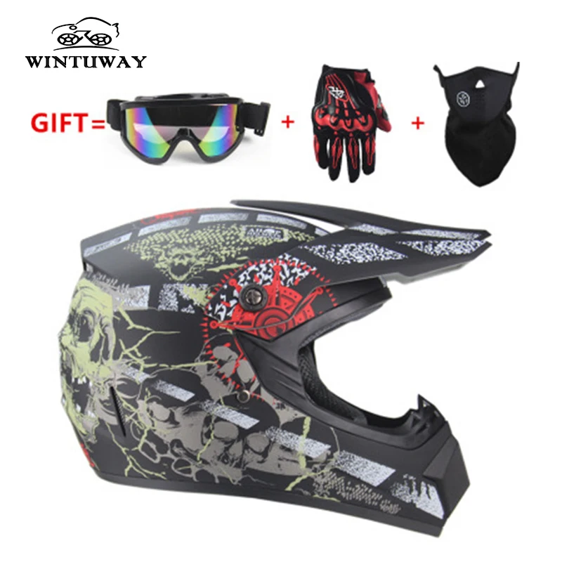 Шлем для мотокросса WINTUWAY мотоциклетный шлем взрослых езды по бездорожью Размеры