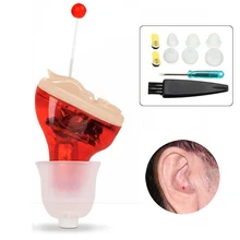 Голосовой слуховой аппарат беспроводной в уши уход за ушами силиконовый для пожилых людей легкий Невидимый аудифон для пожилых людей звуковой усилитель инструменты