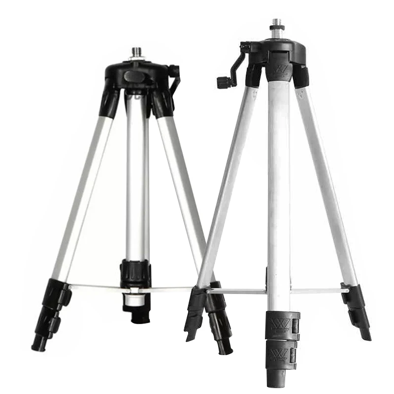 Laser Level Tripod 1.2 & 1.5m Adjustable Height Thicken Aluminum Tripod