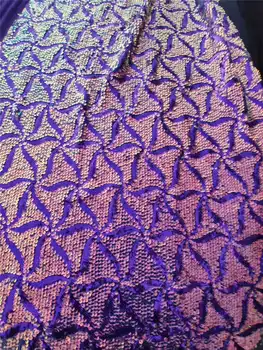 

Luxury wedding lace latest 2020African sequince lace 3D Applique sequins fabric For Party long Dresses