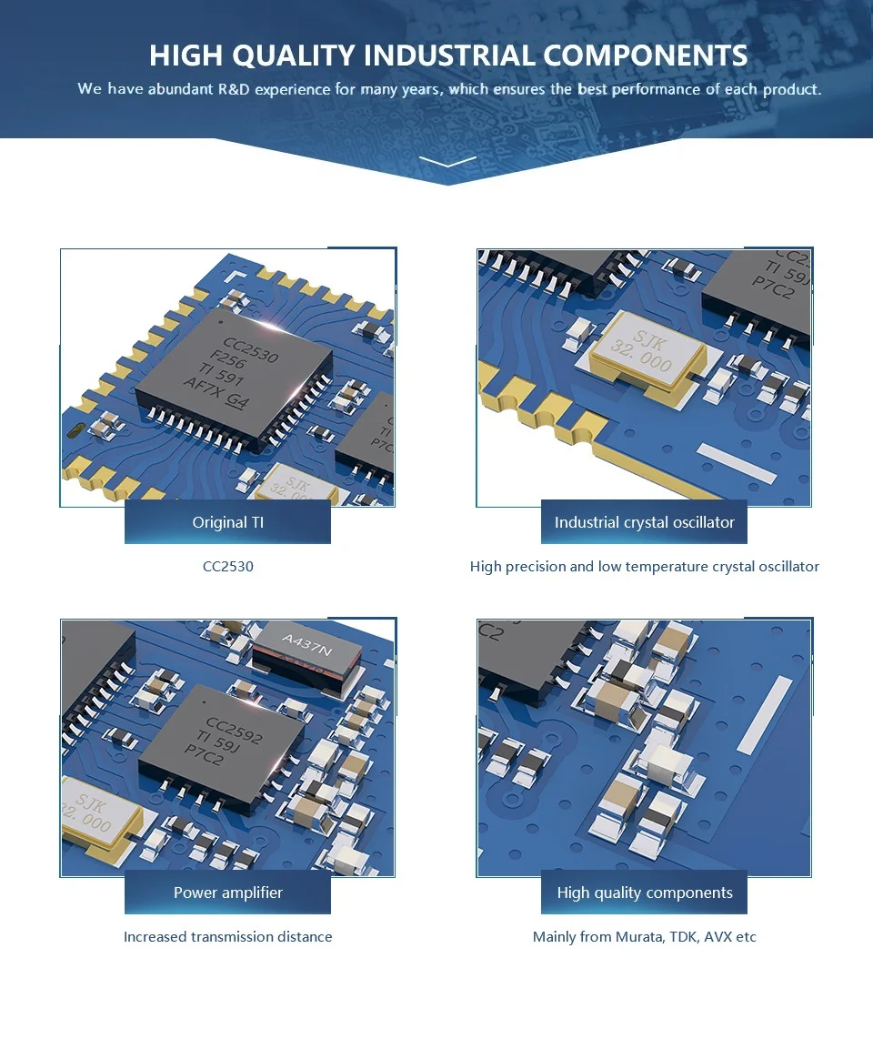 E18-MS1PA1-PCB Zigbee IO CC2530 PA 2,4 ГГц 100 мВт PCB антенна IoT uhf беспроводной приемопередатчик и приемник радиочастотный модуль