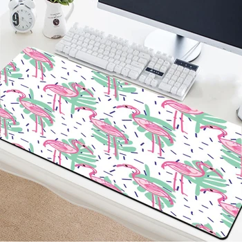

Yuzuoan Flamingo Computer Gaming Player Exclusive Personality DIY Custom Picture Logo Home Desk Pad Carpet Mousepad 900x400mm