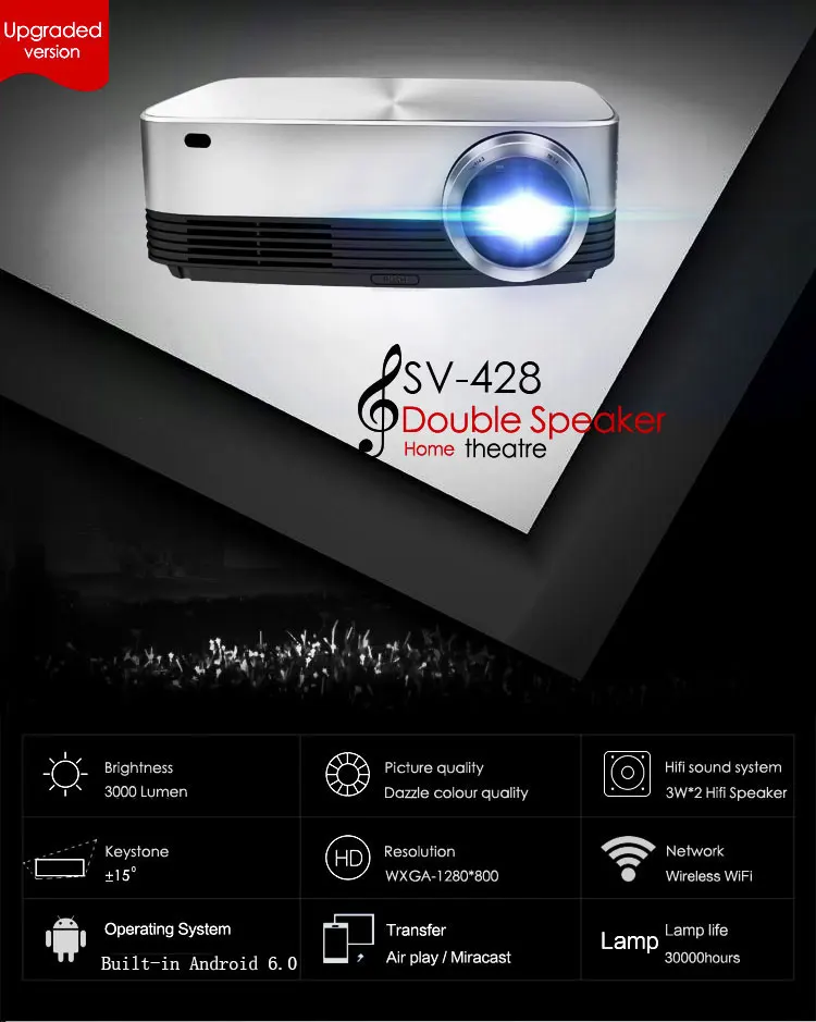 apple projector Android WIFI Bluetooth LED Projector Full HD Projector Resolution 1920x1080P for Home Theater Movie video Beamer Proyector projectors for sale