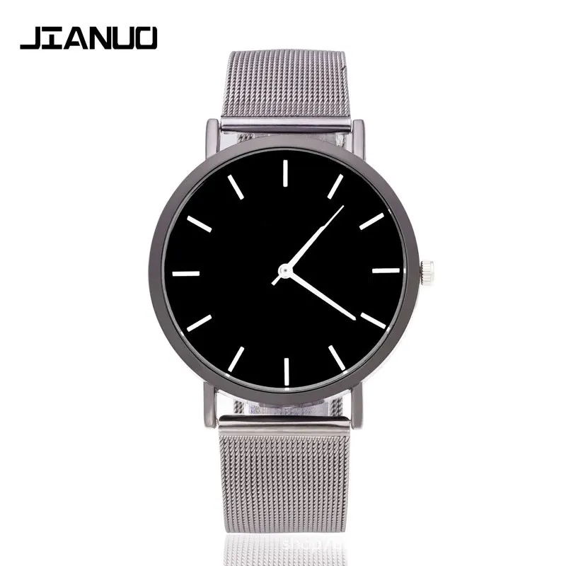 

AliExpress Hot Selling Simple Large Dial Gauze Hand Men And Women College Style Quartz Watch