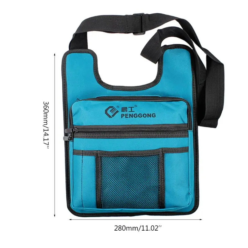 Аппаратные средства инструментарий Shoulderbag водонепроницаемый ткань Оксфорд мульти молнии организовать карманы сумка для хранения Портативный Электрик
