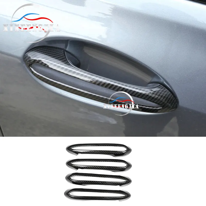 

For BMW X3 G01 18-19 G02 2019 Carbon Fiber Color Outside Door Handle Cover Trim