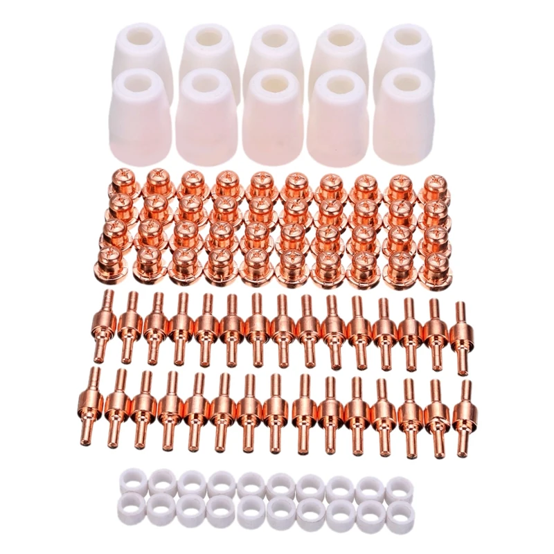100Pcs PT-31 LG-40 Air Plasma Cutter Cutting Nozzles Electrode Tip Torch Consumable Kits 40A Fit For LGK-40 CUT-40 BPS40 | Инструменты