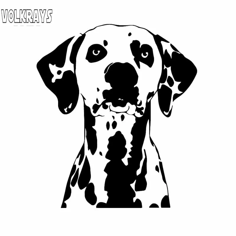 

Volkrays креативные автомобильные стикеры собака животные питомцы далматинцы Большой Декор узор аксессуары виниловая наклейка черный/серебряный, 15 см * 13 см
