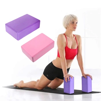 

Yoga Block -2 Pack Foam EVA Foam Soft Non-Slip Surface For Yoga, Pilates Meditation