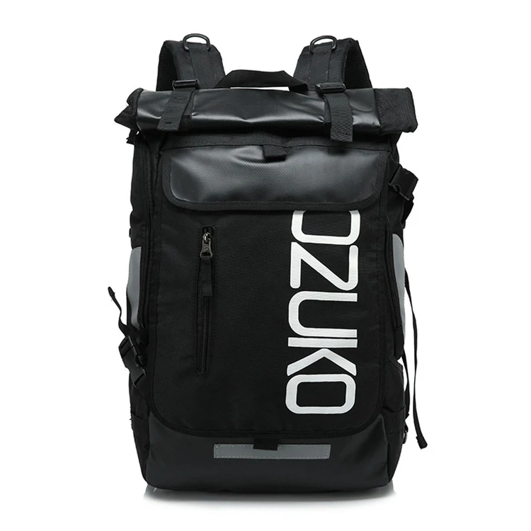 Модный мужской рюкзак для ноутбука 15,6 дюймов, деловая водоотталкивающая школьная сумка для подростков, повседневные студенческие рюкзаки, мужские дорожные - Цвет: Черный