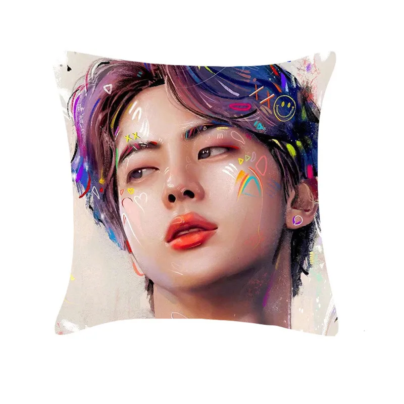 KPOP Bangtan мальчики Волшебный Магазин карта душа Persona двухсторонняя подушка чехол JUNG KOOK SUGA J-HOPE JIMIN JIN 40*40 мм