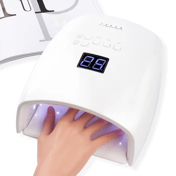 

Uv Nail Lamp Gel Nail Dryer 48w Led Nail Light With Sensor And Wireless Battery Chargeable Nail Polish Curing Lamp