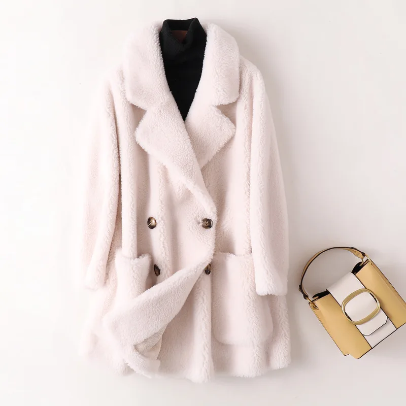 Overcoat Coat Women Cashmere Fur Coat 2020 New