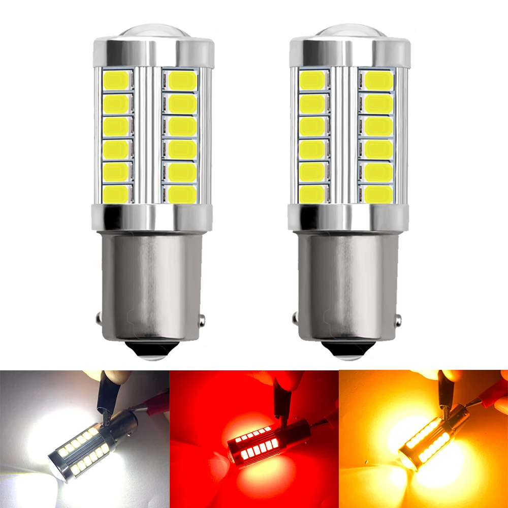 2 шт. 1157 BAY15D P21/5 Вт светодиодный 1156 BA15S P21W PY21W BAU15S белый красный автомобиль хвост