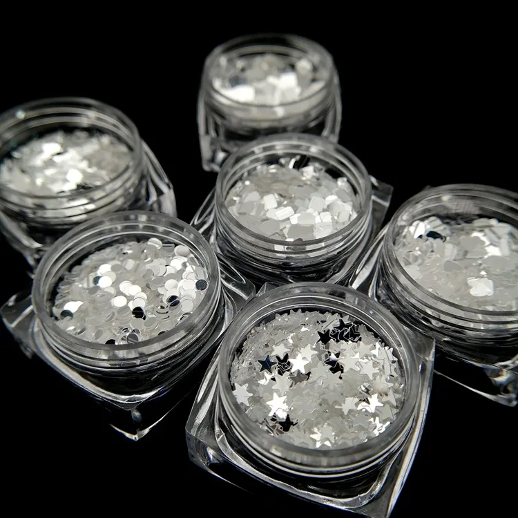 1 комплект Серебряный голографический Блестящий Алмазный глаз блестящая кожа