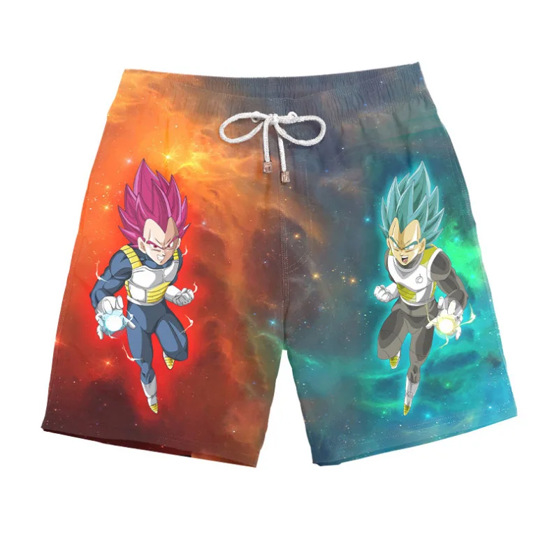 Anime Dragon Ball Z Shorts Cosplay Son Goku Vegeta Trunks Goku Piccolo 3D Printed Summer Middle Pants Sportwear Trouser - Цвет: 3