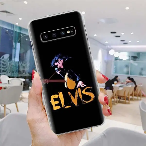H08 Чехлы для телефонов Elvis Presleys для samsung Galaxy S10e S10 Note 10 Plus S8 S9 Plus 9 8 S6 S7 Edge жесткий чехол - Цвет: H08