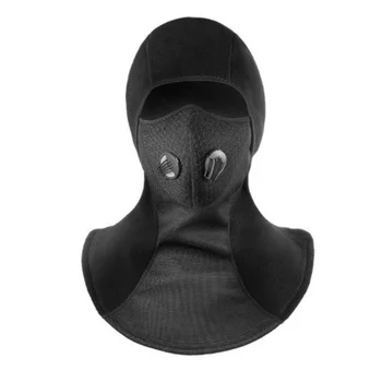 Unisex Balaclava Waterprrof Winddicht Gezichtsmasker Helm Mutsen Voor Sport Fiets Fleece Met Actieve Gas Valve Fleece Warme Sjaal