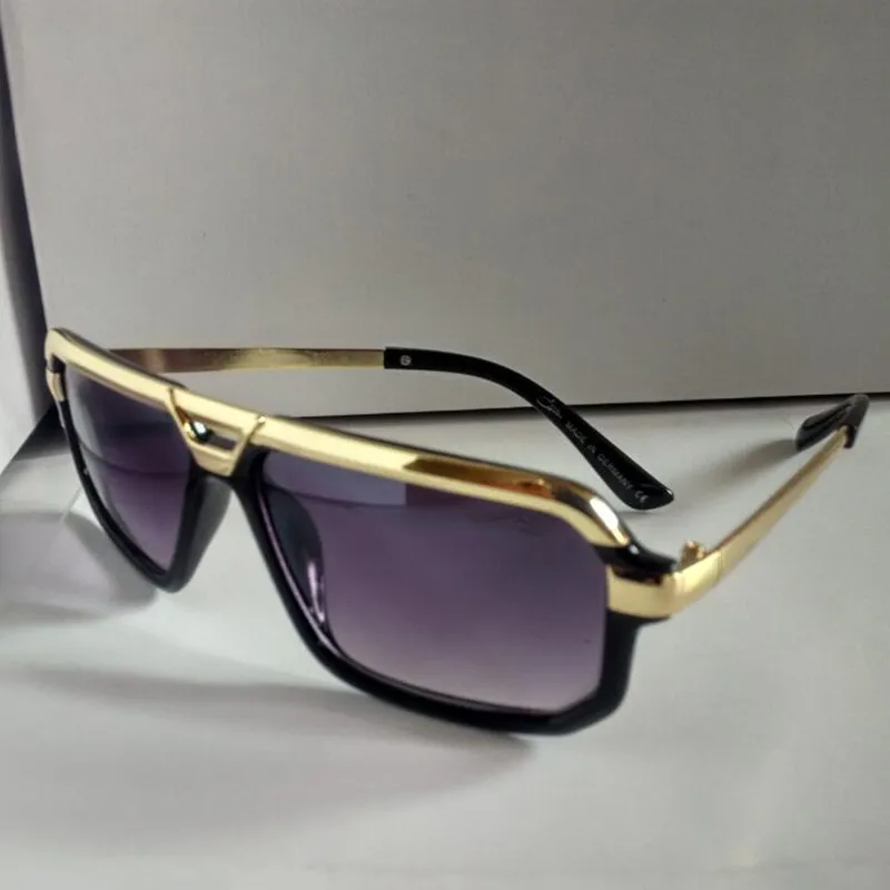 

Metallic gold sunglasses for men and women fashion glasses shine the sun on sunglasses