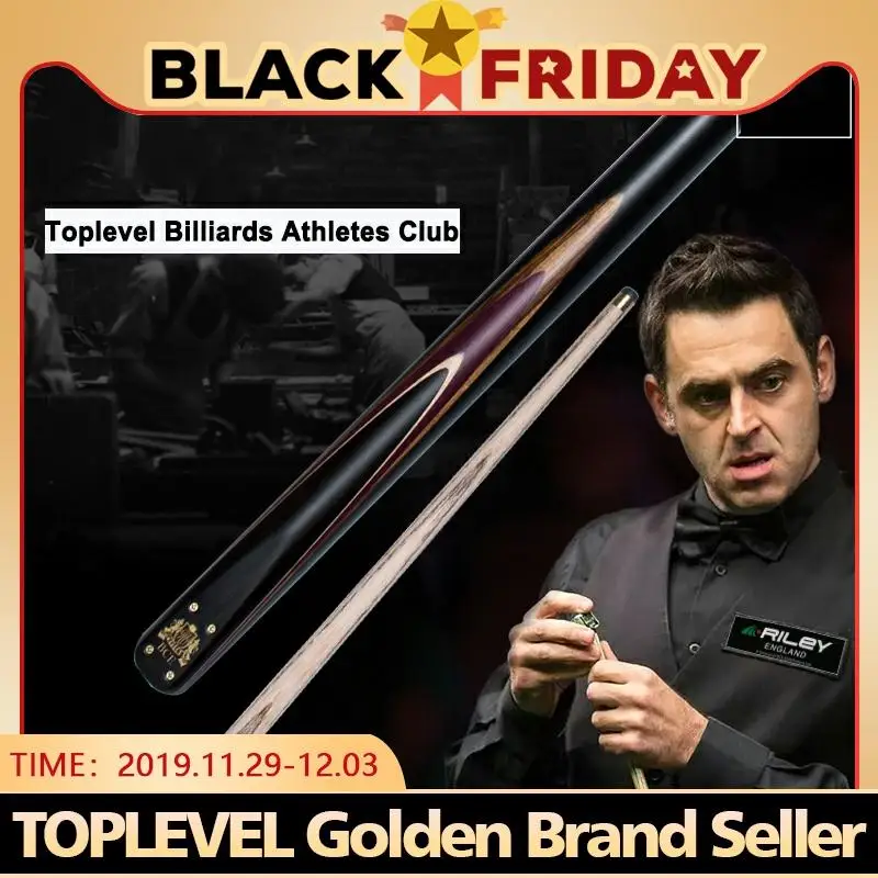 

Original RILEY BHC High-end Handmade 3/4 Piece Snooker Cue with Case with Extension 9.5-10mm Piece Billiard Snooker Stick Cue