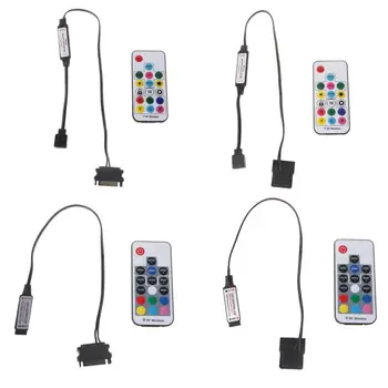 

RGB Controller RF Wireless Remote Control for Case LED Light 3Pin 5V or 4Pin 12V RGB for AURA SYNC Power Supply
