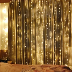 3M Festoon String Light Curtain Garland Window USB Power Fairy Lights Festoon  New Year Garland Led Lights Christmas Decoration