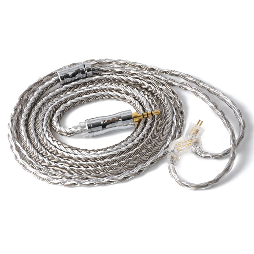 NICEHCK C16-4 16 Core посеребренный кабель 3,5/2,5/4,4 мм разъем MMCX/2Pin/NX7/QDC разъем для CCAC12 KZZSX TFZ QDC NX7/DB3 BL-03 - Цвет: 2.5mm With NX7 Pin