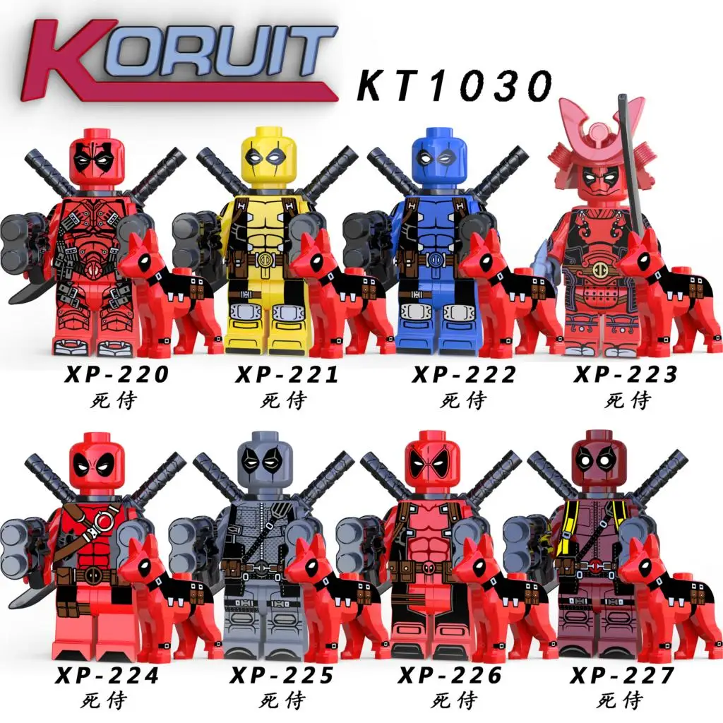 

Single Sale Marvel Super Heroes Deadpool Dogs Deadpool Model Super Heroes Venom Building Blocks Small Figure Birthday Toys Child