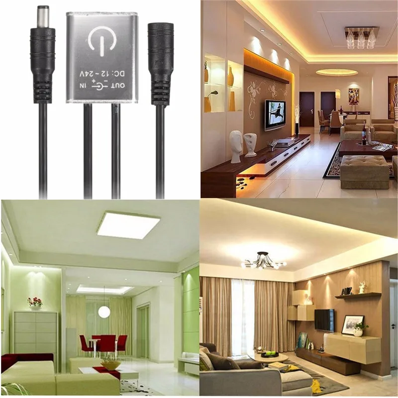 1PCS DC12V/24V LED Dimmer Touch Switch For Single Color LED Strip Light Lamp 36W/12V, 72W/24V Support Dropshipping