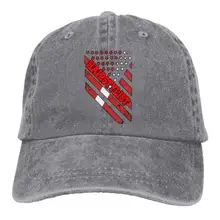 Hairstylist Американский флажок погружения для мужчин и женщин регулируемая бейсболка s Джинсовая Ткань простая Кепка