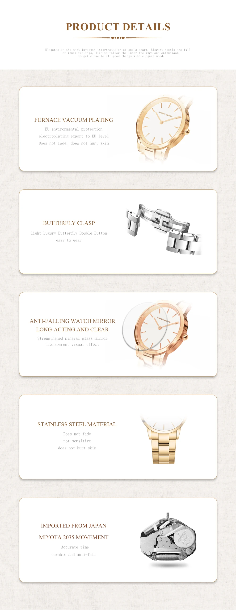 2021 NEW Japan Quartz Pearl Oyster Jade Stone White Shell Waterproof Ladies Full Stainless Steel Classic Wrist Watches for Women