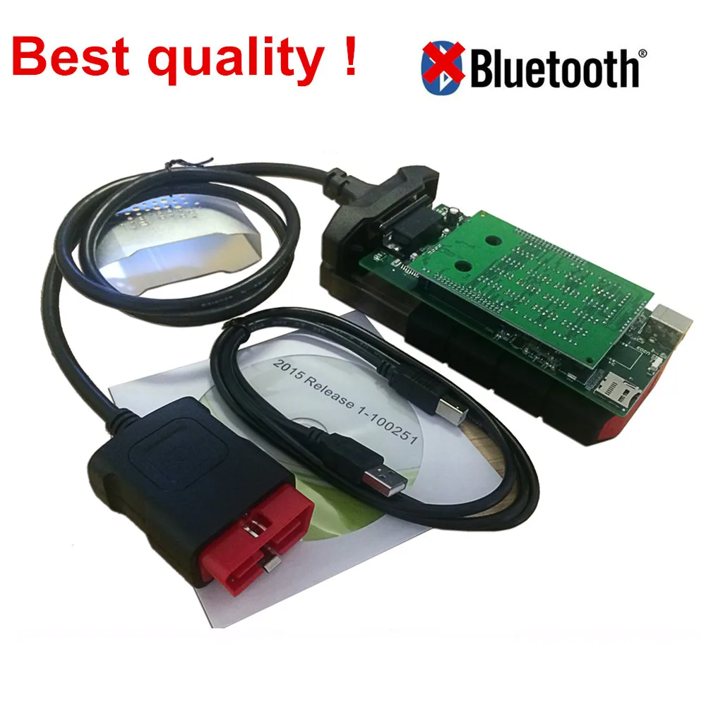 No Bluetooth VCI с Bluetooth для delphis VD DS150E CDP VD TCS CDP PRO. R0 keygen OBD автомобили Грузовики OBDII диагностический+ 8 шт. Автомобильный Кабель - Цвет: No Bluetooth