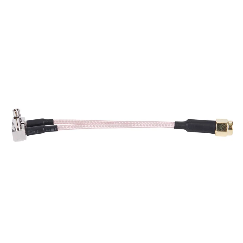 Промо-акция! RP-SMA штекер для 2x TS9 штекер RA Y Тип косички кабель RG316 10 см для 3g USB модем золото
