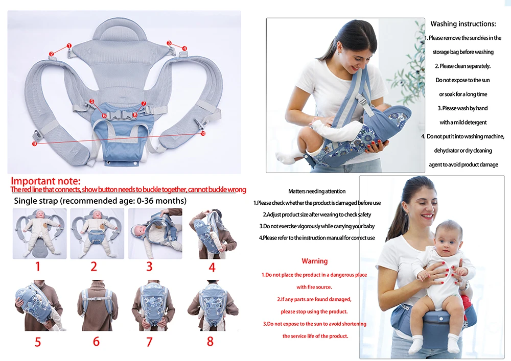 0-48 м дышащий передний детский Перевозчик Удобный слинг рюкзак сумка обертывание ребенка кенгуру Регулируемая коляска для путешествий ребенка