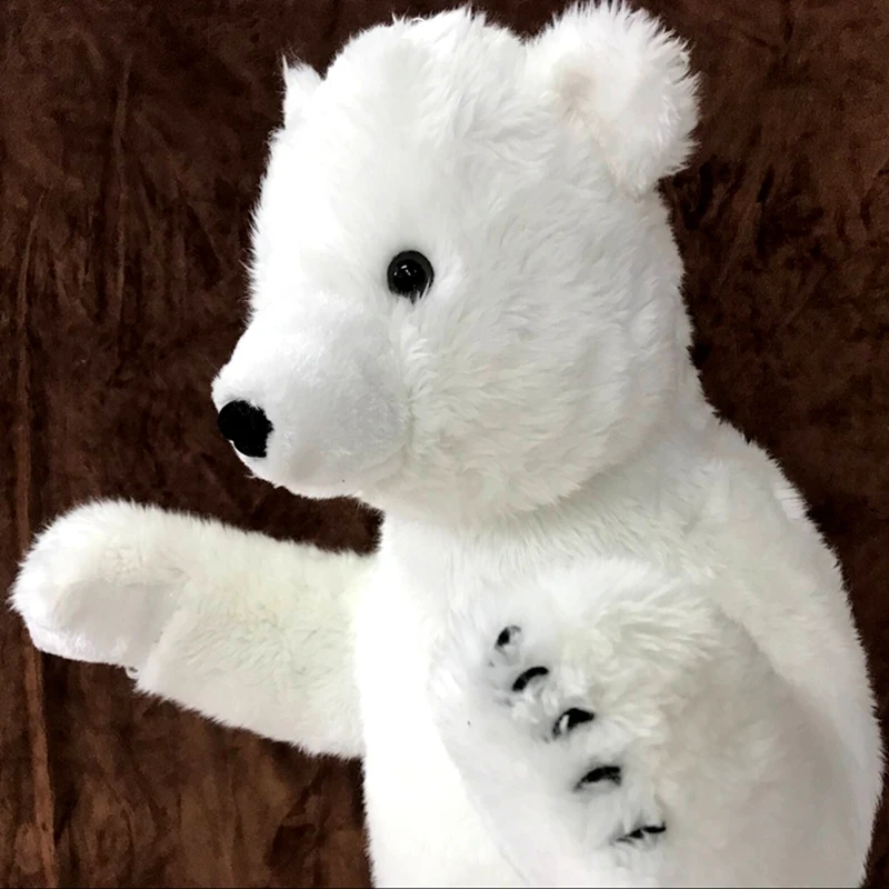 Pop Realistic Animal Polar Bear Plush Toy Lovely Stuffed Anime White Bears Doll Gift for Kid Decoration 28inch 70cm DY61241(10)