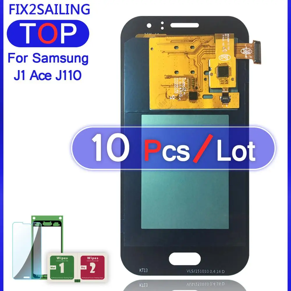 

New Super AMOLED LCD Display 100% Tested Working Touch Screen Assembly For Samsung Galaxy J1 Ace J110 SM-J110F J110H J110FM