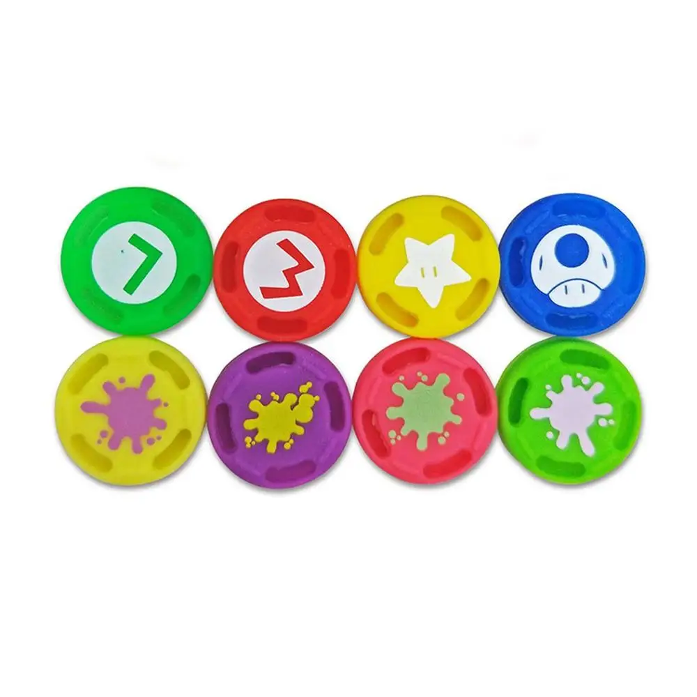 8pcs Cover cap 8 шт Beschermhoes Крышка для rend Schakelaar Joycon консоль Duimpoken ручки Крышка для Vreugde-con контроллер - Цвет: 8pcs Cover cap