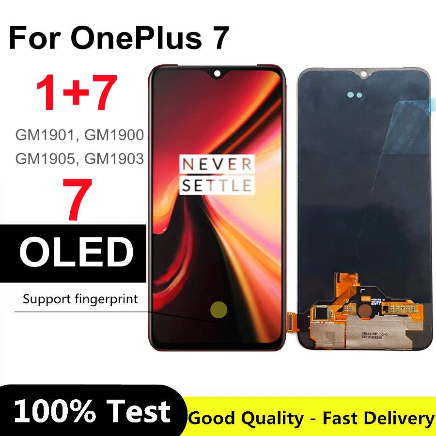 

6.41'' OLED For OnePlus 7 LCD Display Screen Touch Panel Digitizer for Oneplus7 1+7 GM1905 GM1901 GM1900 GM1903 LCD