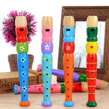 Детская игрушка для детей Детская красочная деревянная труба Buglet Hooter Bugle обучающая игрушка подарок для детей Музыкальные инструменты