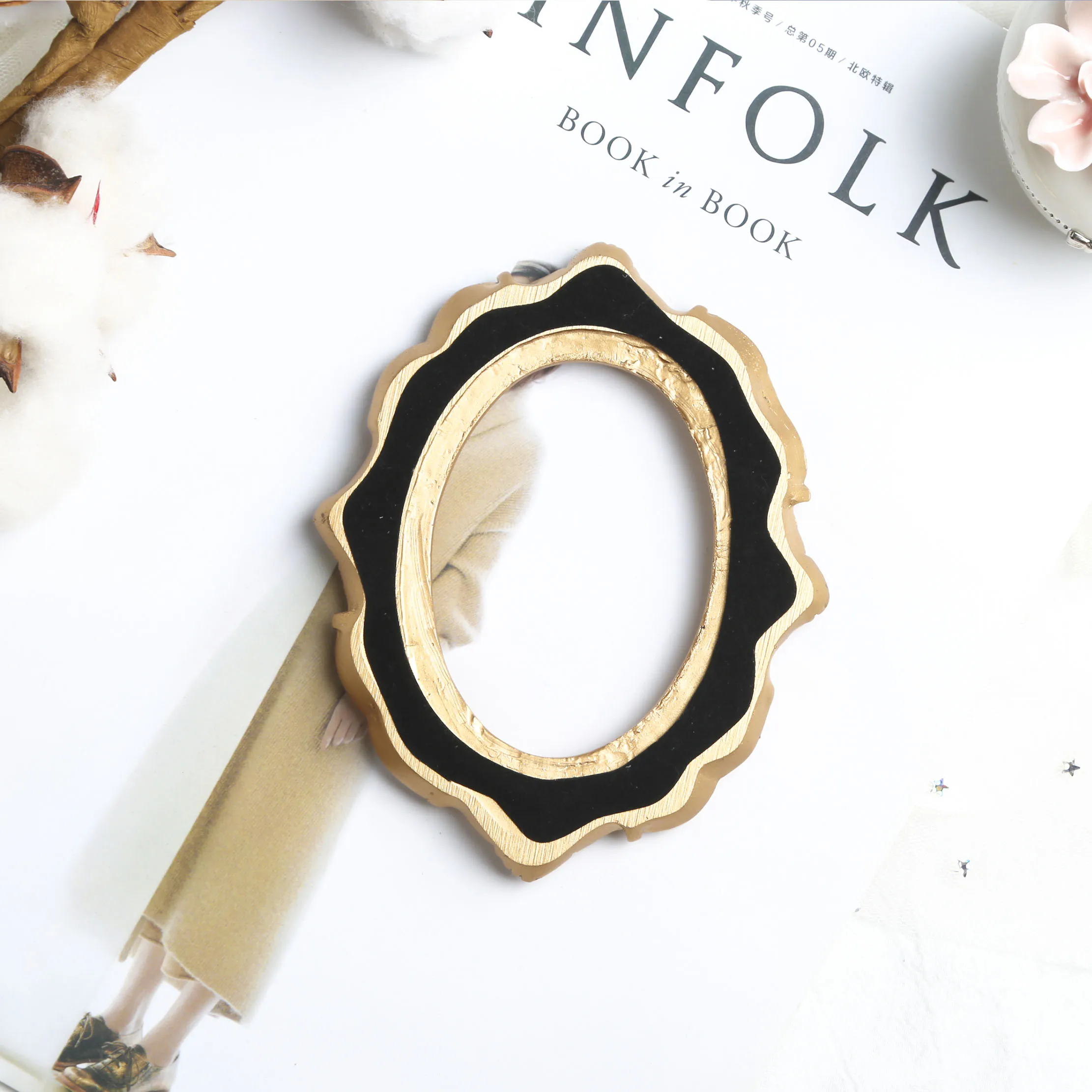 Retro Gold Photo Frame - Home Decor, Photography Props, MINI Wedding Picture Frame, Gifts, Desk Decoration, Ornament image 5