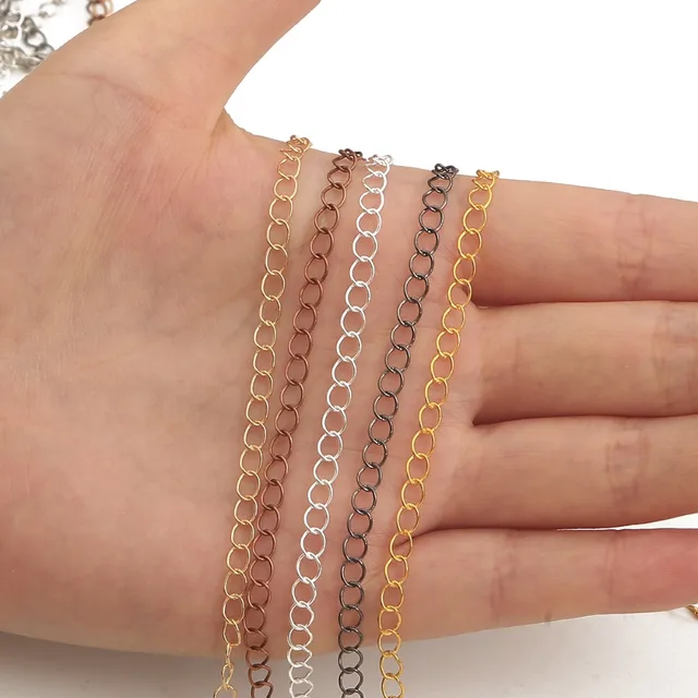 10 Pezzi Estensione Catena Per Collane E Bracciali - Argento, Con Fermagli A Aragosta - Regolabile, Per Gioielli Donna - Foto 8