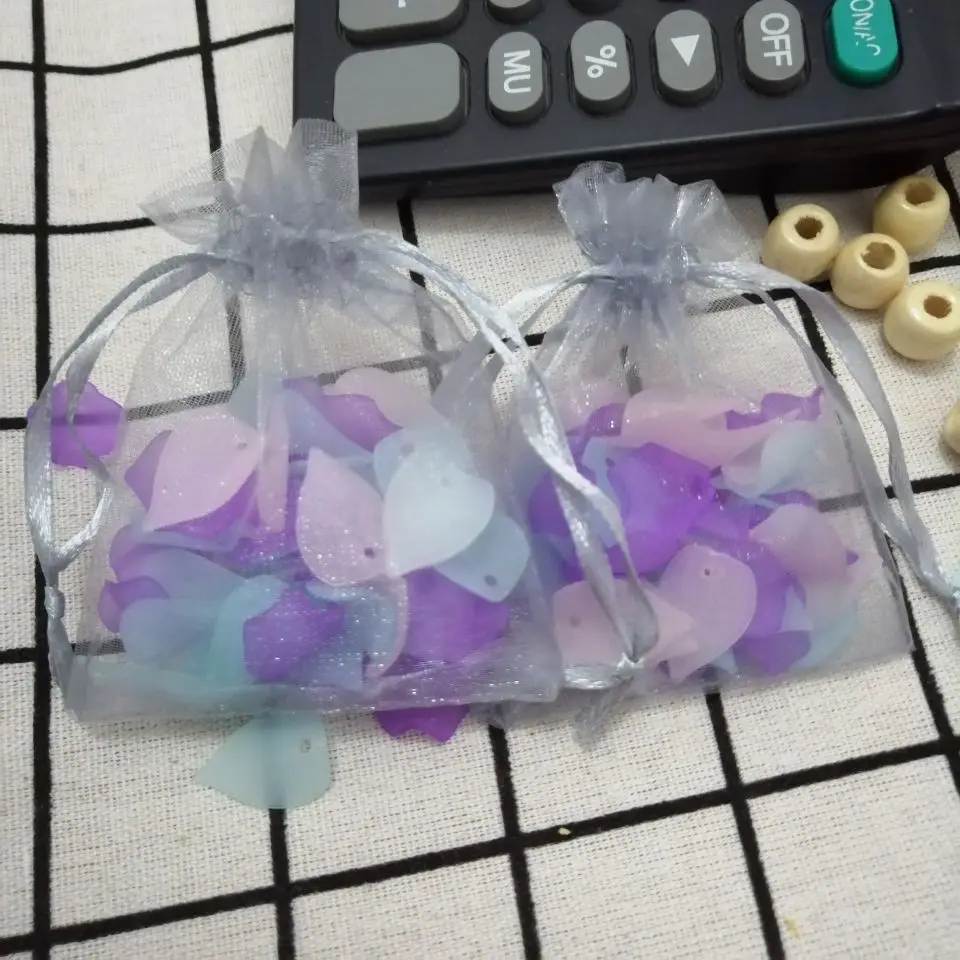 100 Pcs/lot Gray Drawstring Organza Bags Jewelry Bags Gift Packaging Bags Christmas Wedding Gift Package Bags&small Pouches 4