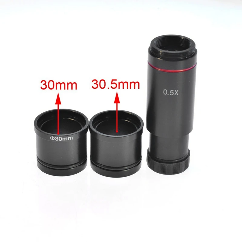 Видео микроскоп камера 0.5X C-Mount адаптер объектива 23,2 мм 30 мм 30,5 мм камера для микроскопа адаптер цифровой окуляр аксессуары
